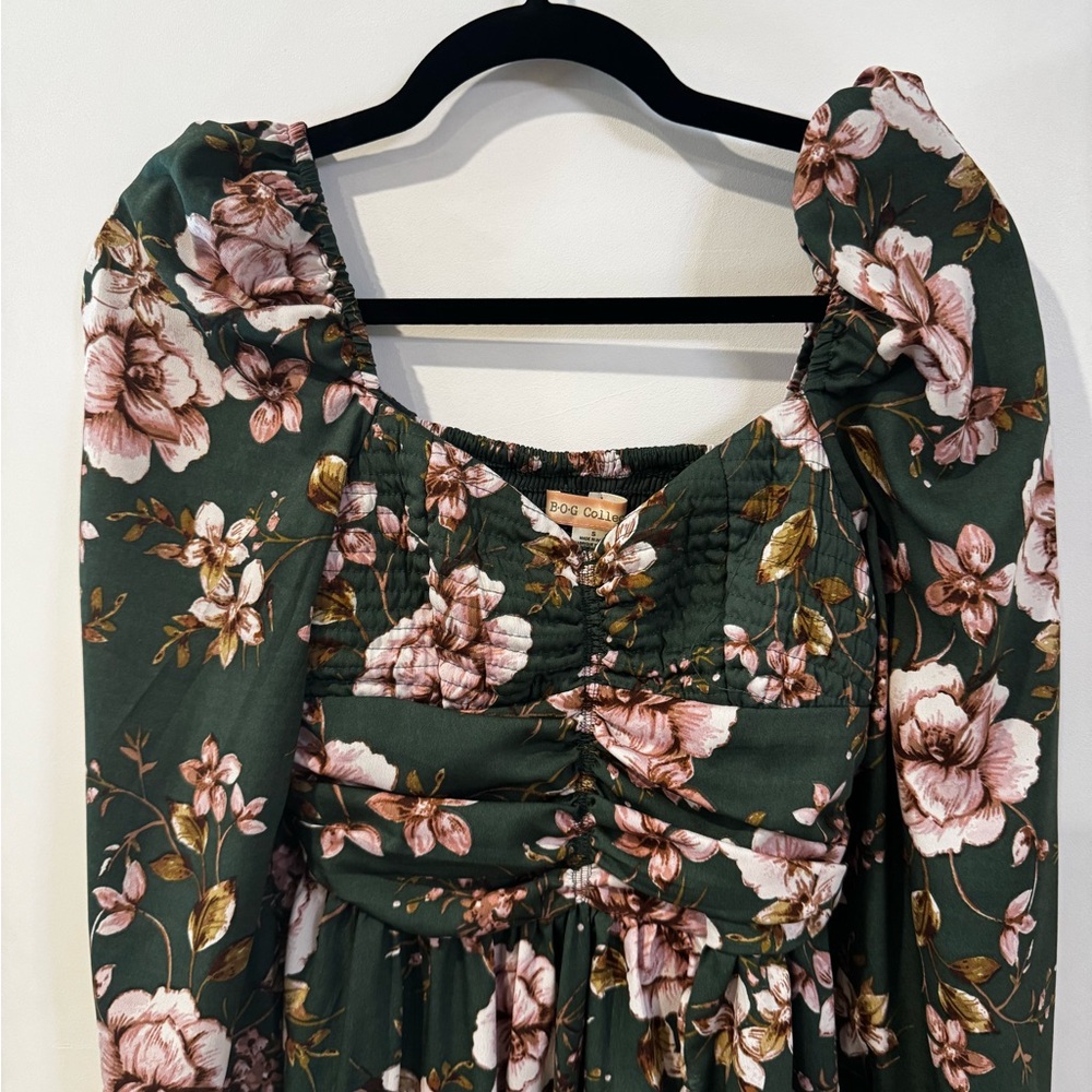 Floral Green Dress